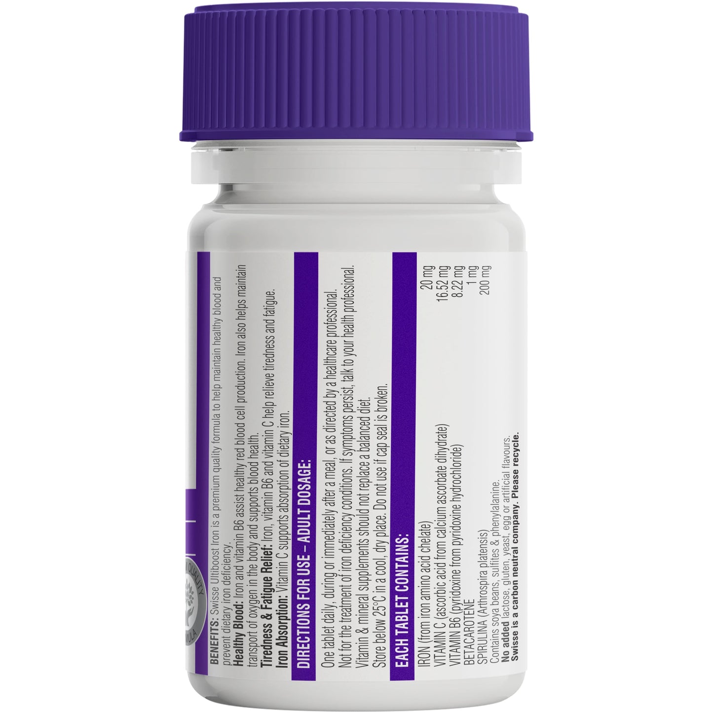 Swisse Ultiboost Iron 30 Tablets - Cutprice Online