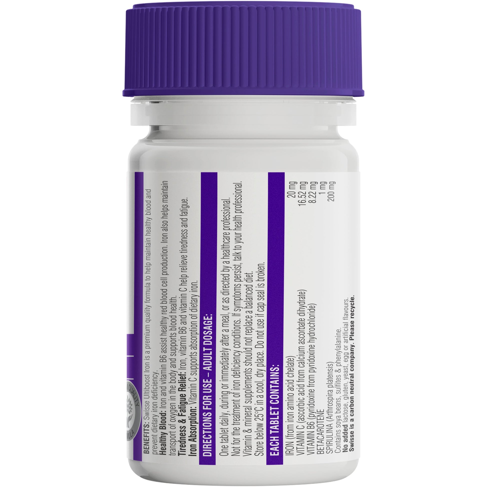 Swisse Ultiboost Iron 30 Tablets - Cutprice Online