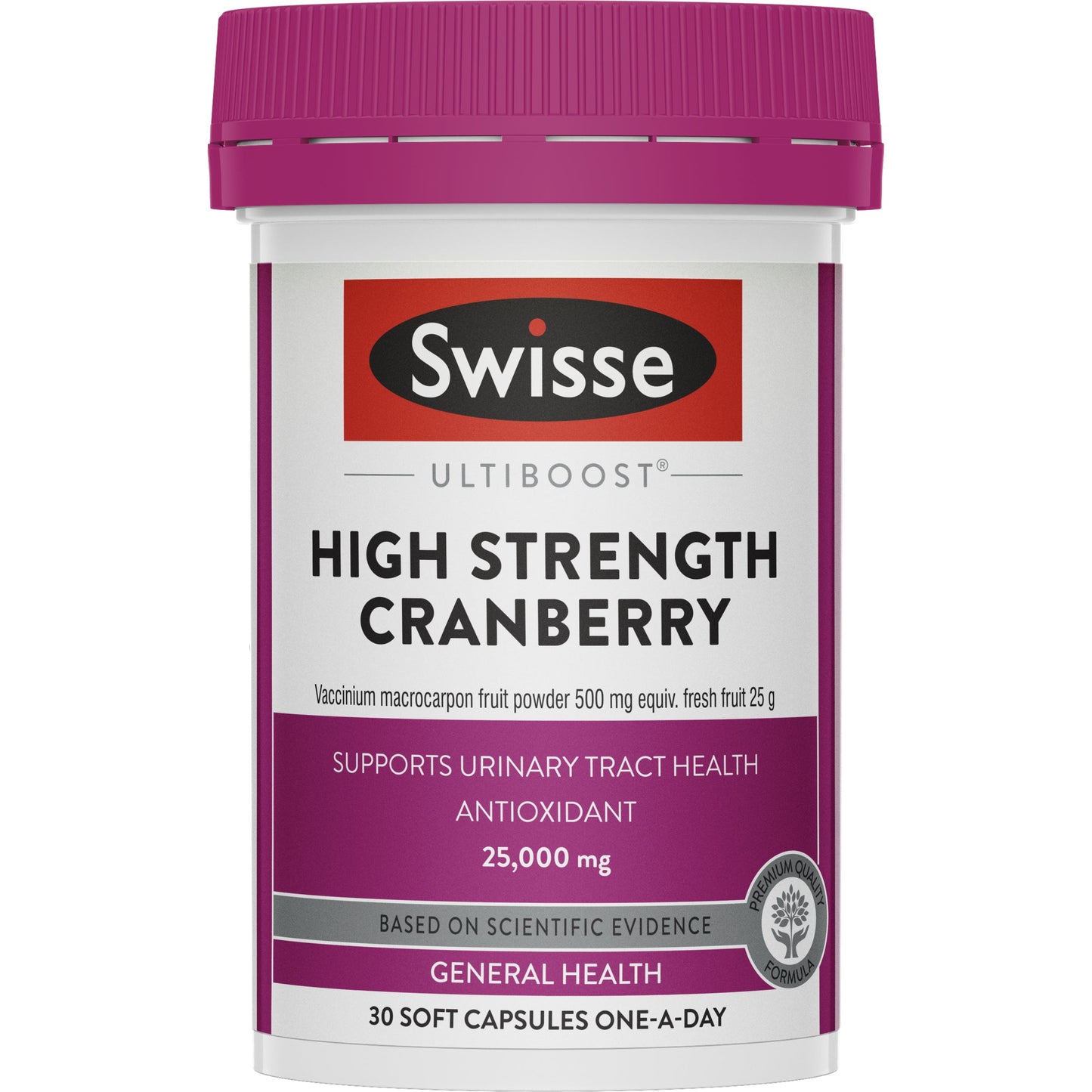 SWISSE Ultiboost High Strength Cranberry 25,000mg 30 Capsules - Cutprice Online