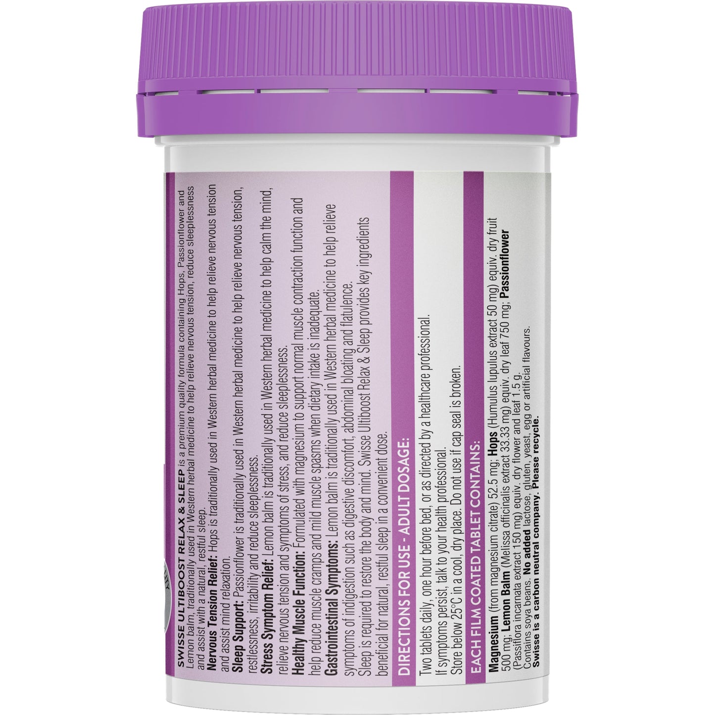 Swisse Ultiboost Relax & Sleep 60 Tablets - Cutprice Online