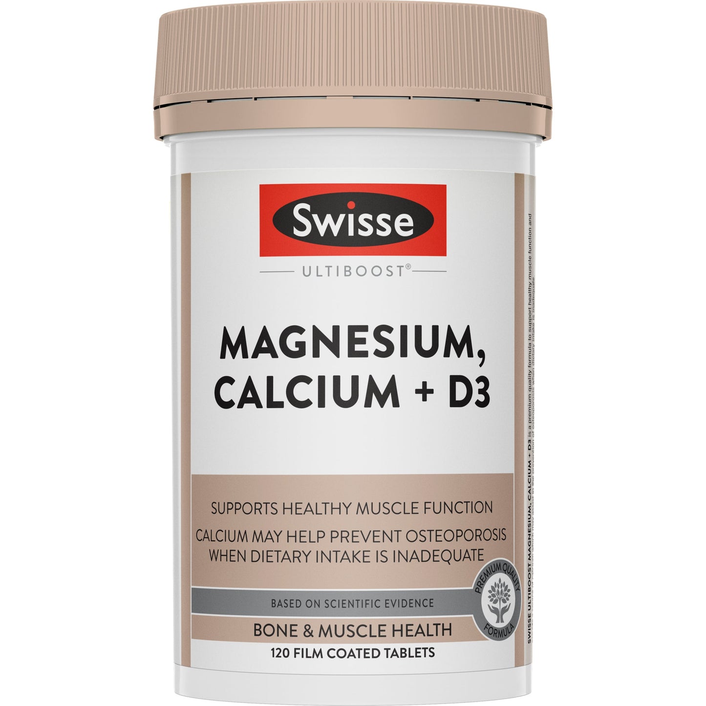 Swisse Ultiboost Magnesium, Calcium + D3 120 Tablets - Cutprice Online