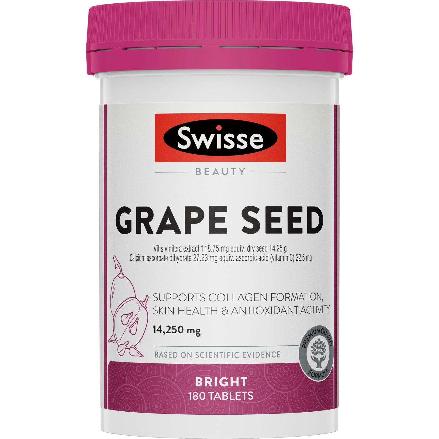 Swisse Grape Seed 14,250mg 180 Tablets - Cutprice Online