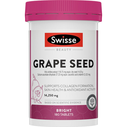 Swisse Grape Seed 14,250mg 180 Tablets - Cutprice Online
