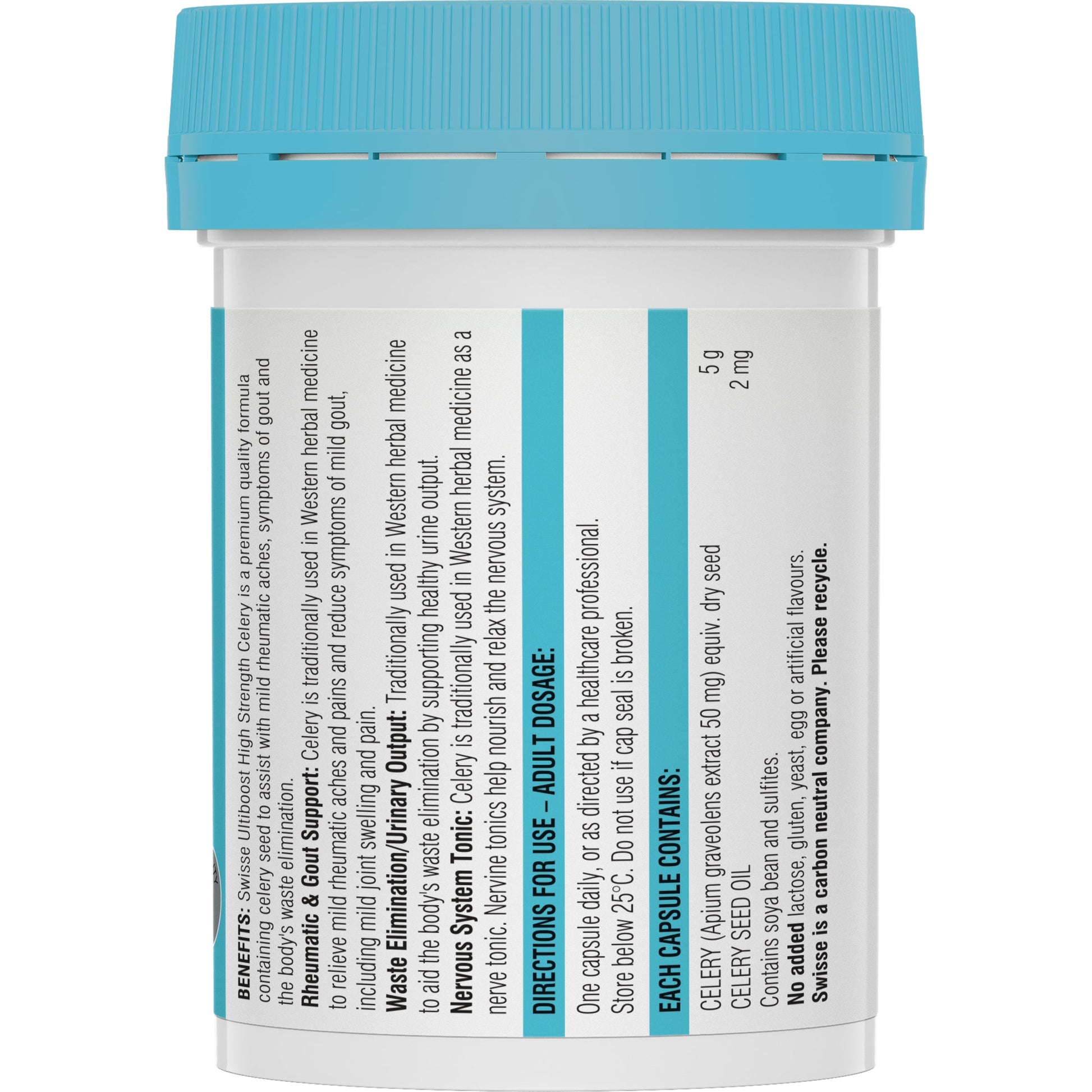 Swisse Celery 5000mg 50 Capsules - Cutprice Online