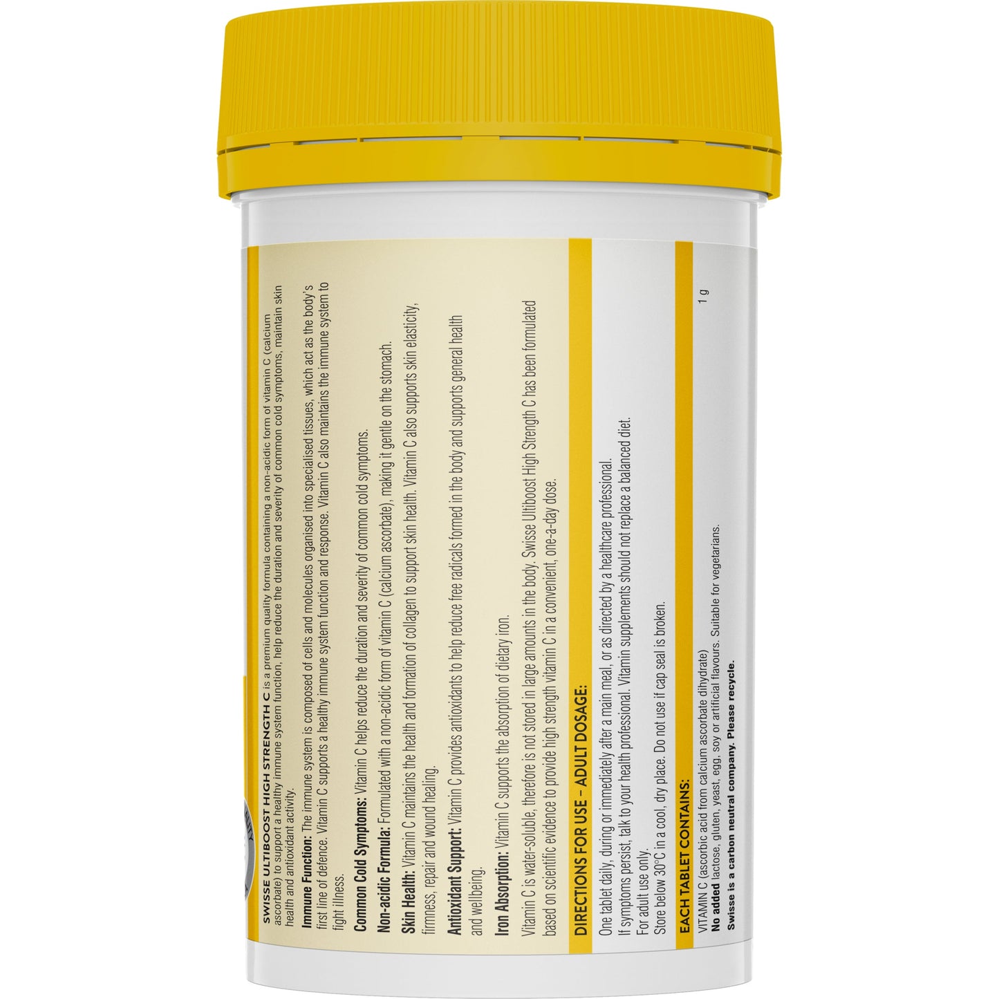 SWISSE Ultiboost High Strength C 1,000mg 150 Tablets - Cutprice Online