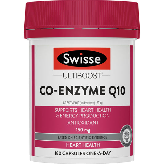 Swisse Ultiboost Co Enzyme Q10 150mg 180 Capsules - Cutprice Online