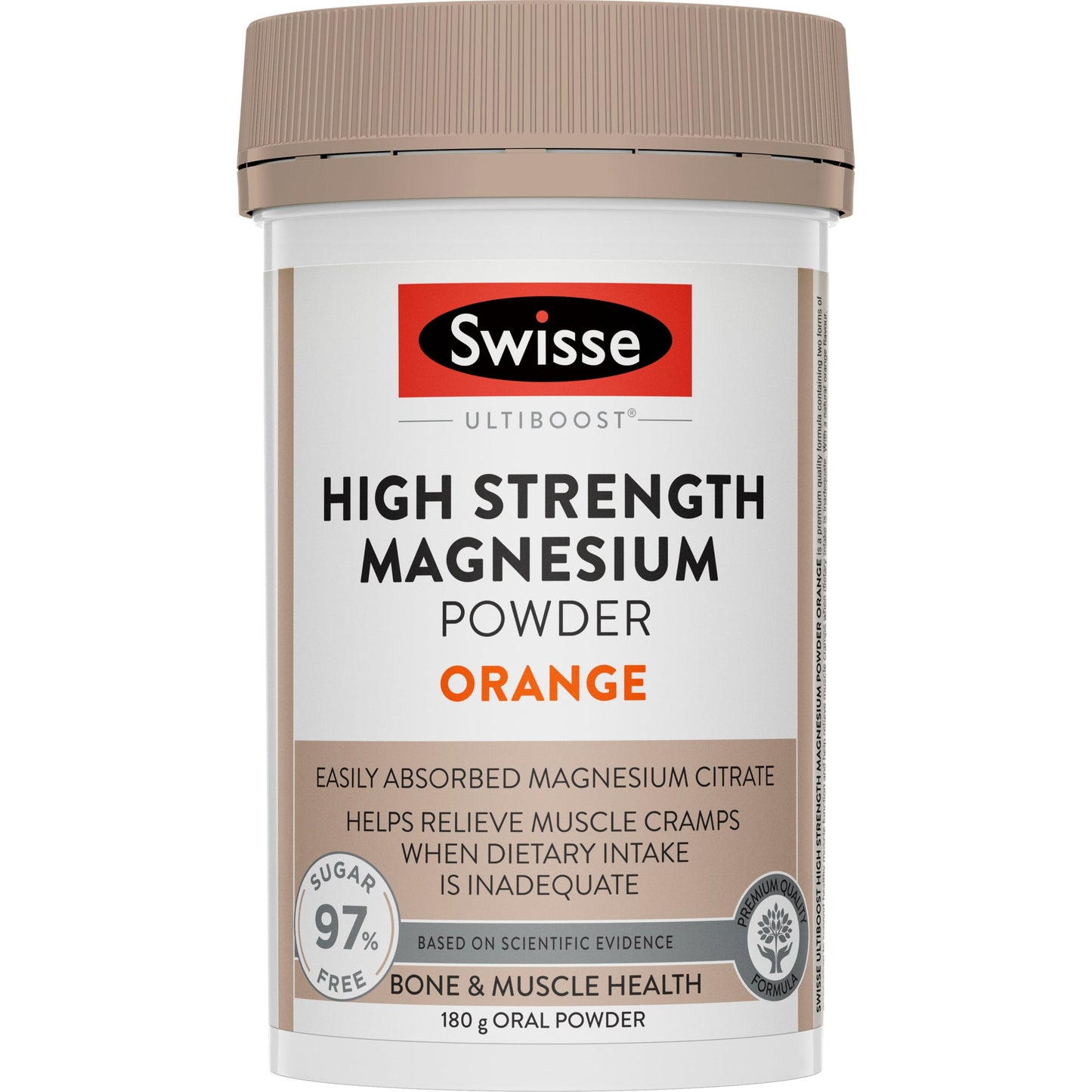 Swisse Ultiboost High Strength Magnesium Powder Orange 180g - Cutprice Online