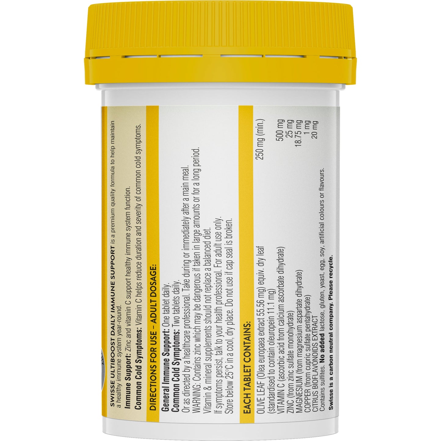 Swisse Daily Immune Support 60 Tablets - Cutprice Online