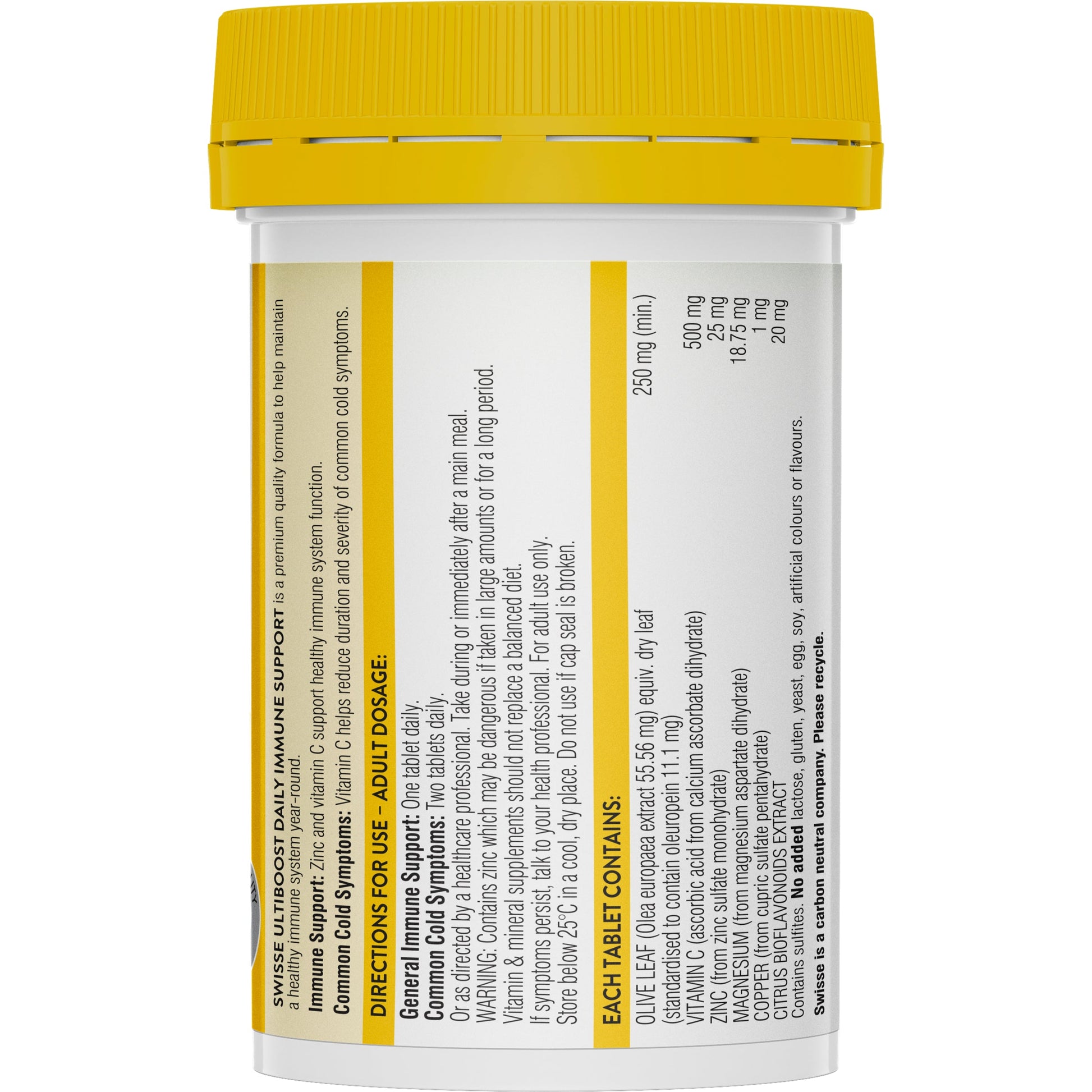 Swisse Daily Immune Support 60 Tablets - Cutprice Online