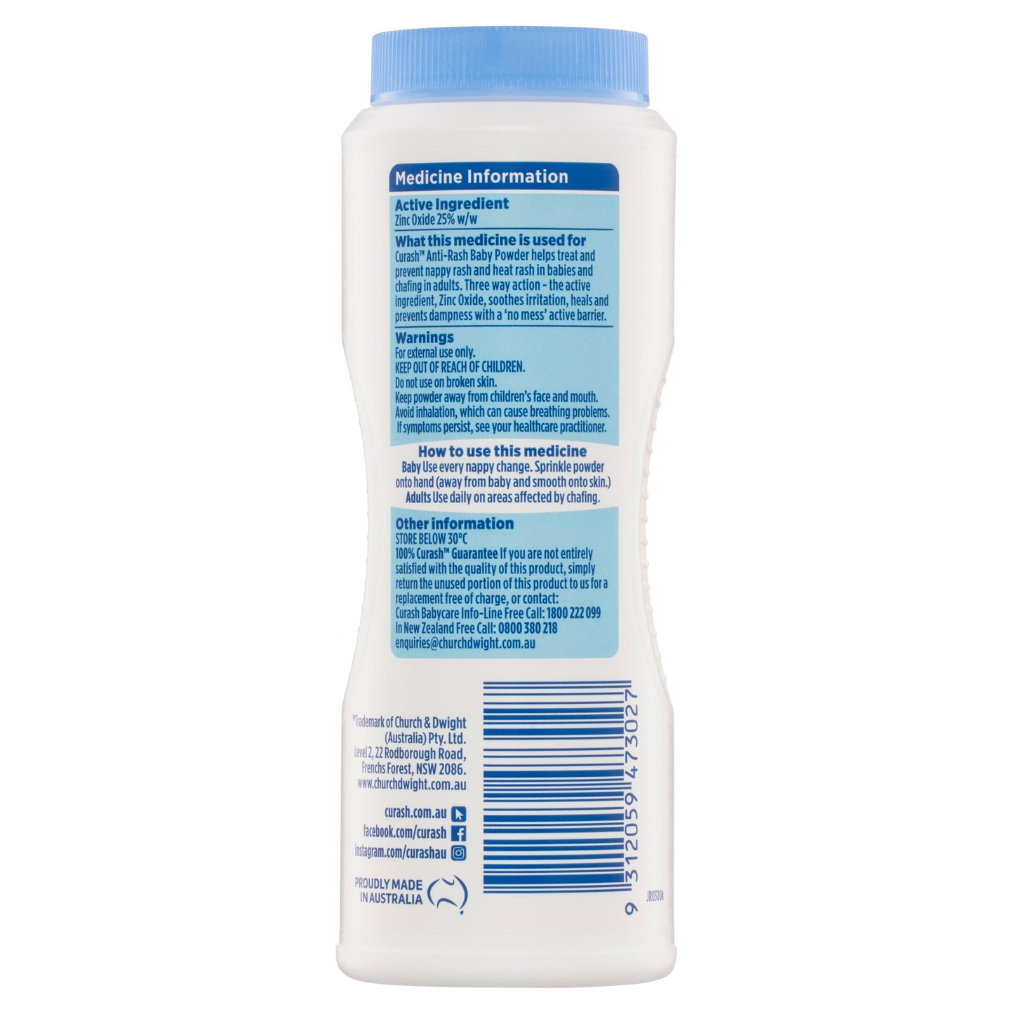 Curash Babycare Anti-Rash Baby Powder 100g - Cutprice Online
