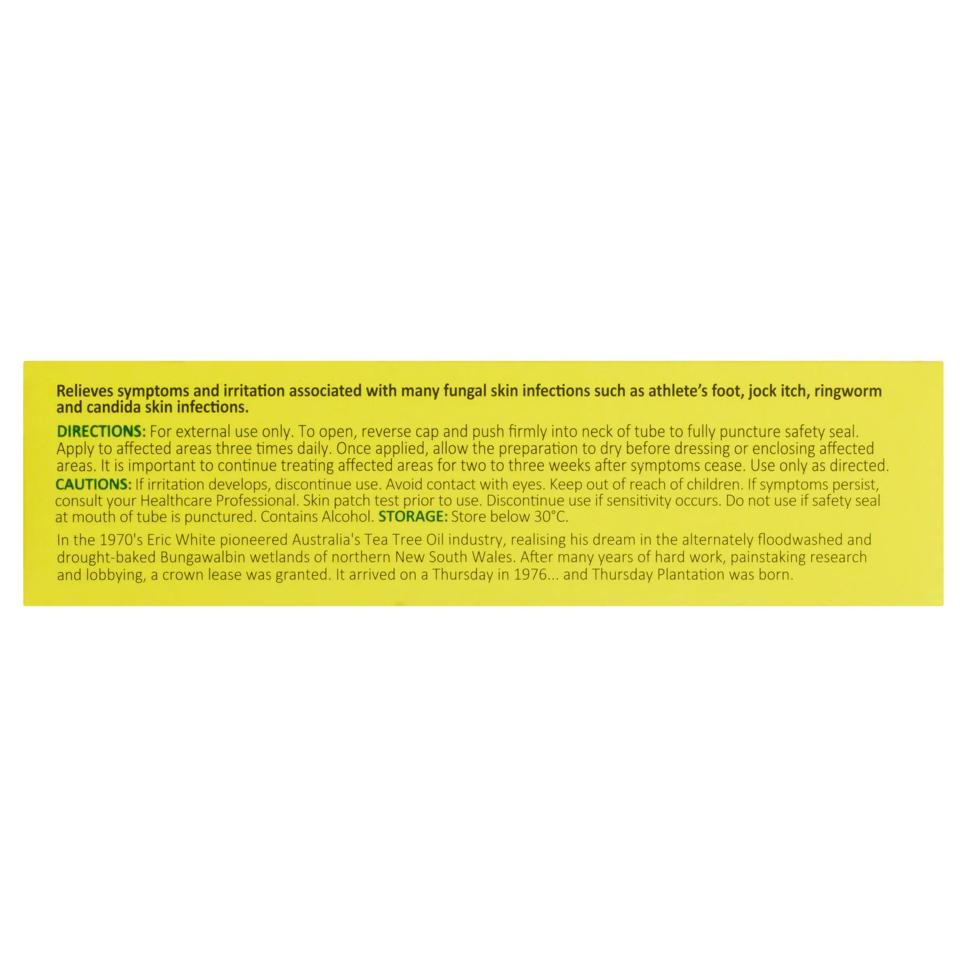 Thursday Plantation Tea Tree Anti-Fungal Gel 20g THURSDAY PLANTATION