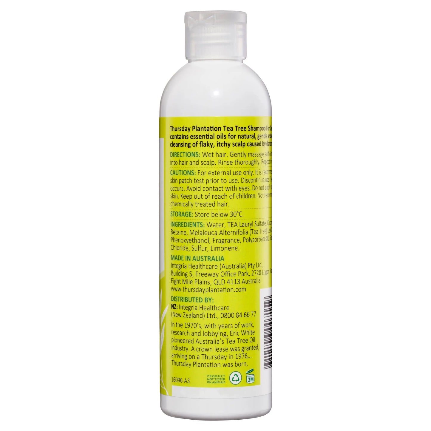 Thursday Plantation Tea Tree Shampoo Anti-Dandruff 250ml THURSDAY PLANTATION