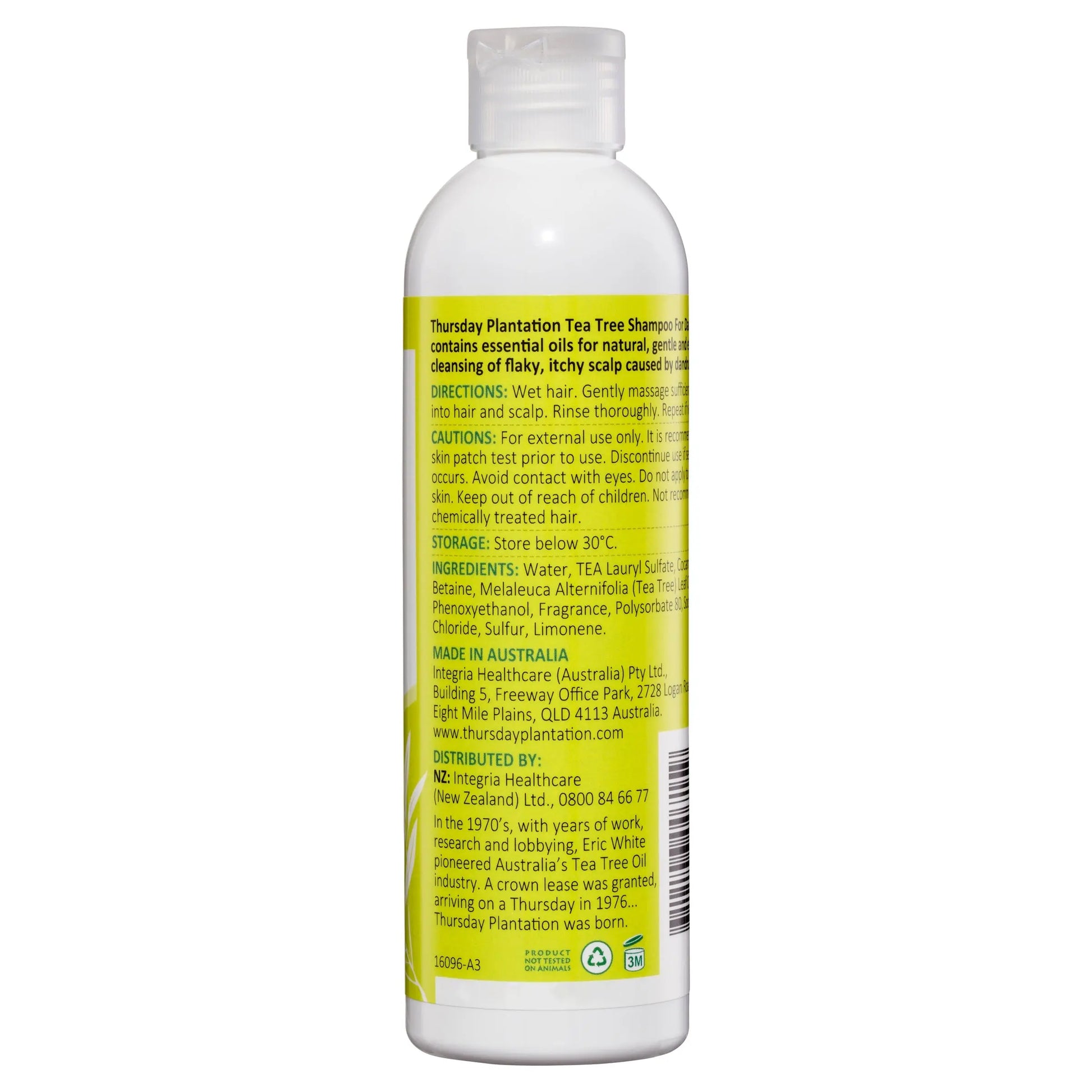 Thursday Plantation Tea Tree Shampoo Anti-Dandruff 250ml THURSDAY PLANTATION