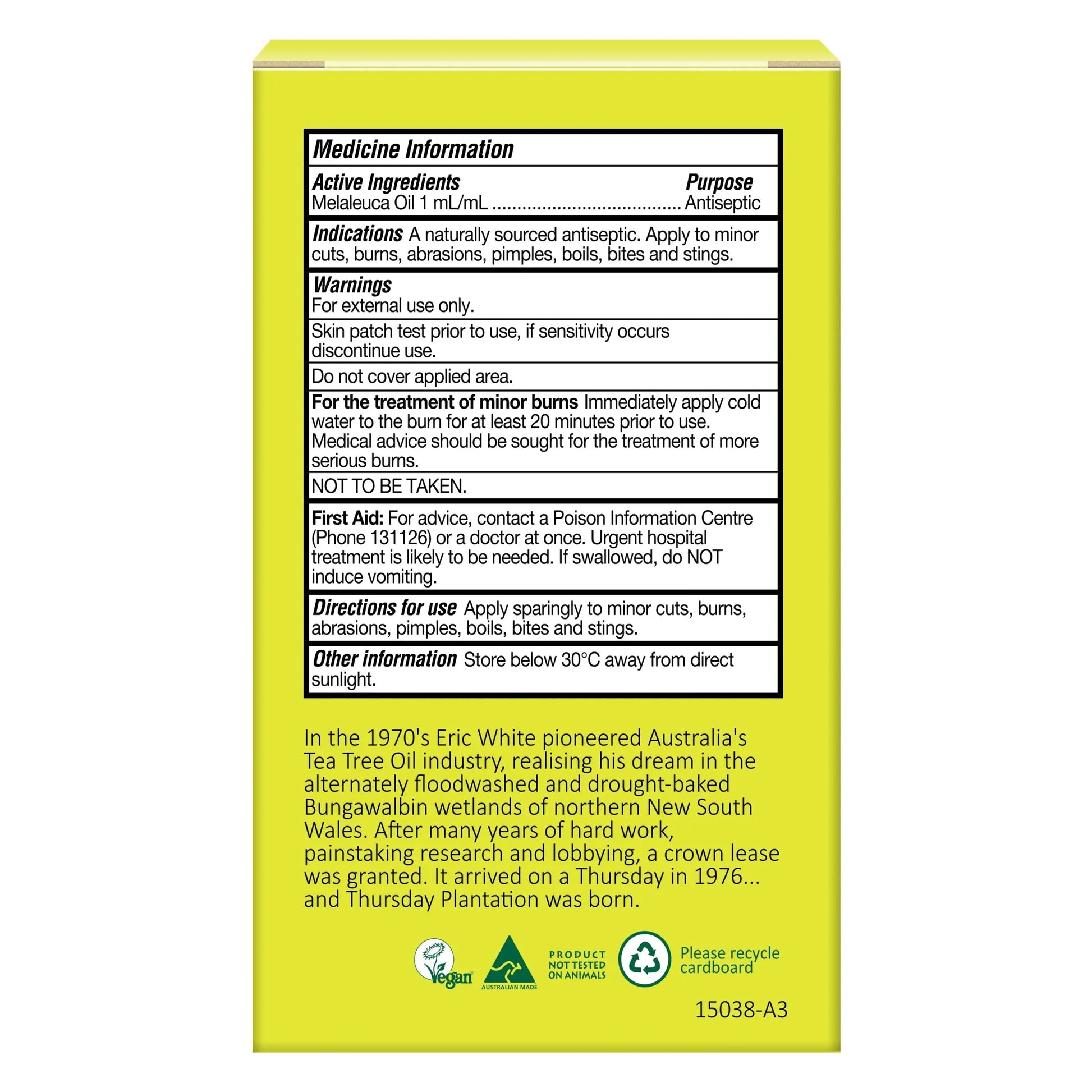 Thursday Plantation Tea Tree Oil 50ml THURSDAY PLANTATION