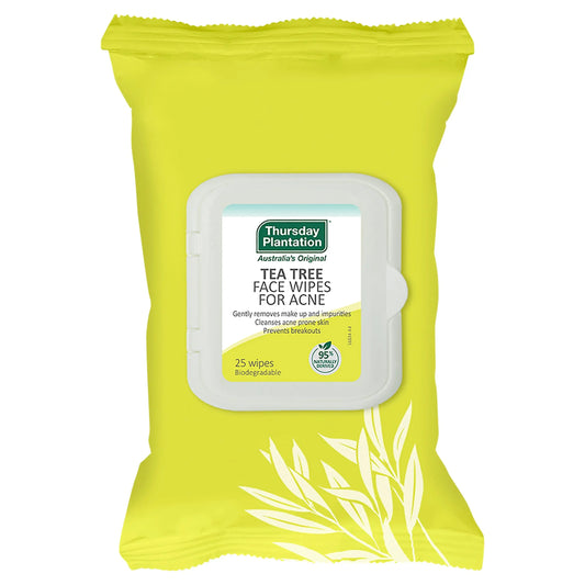 Thursday Plantation Tea Tree Acne Face 25 Wipes THURSDAY PLANTATION