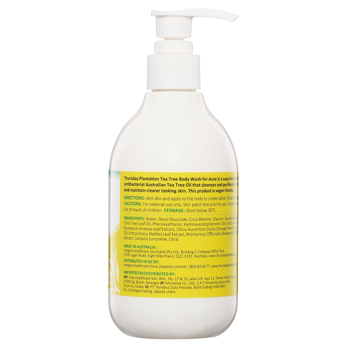 Thursday Plantation Tea Tree Body Wash for Acne 300ml THURSDAY PLANTATION