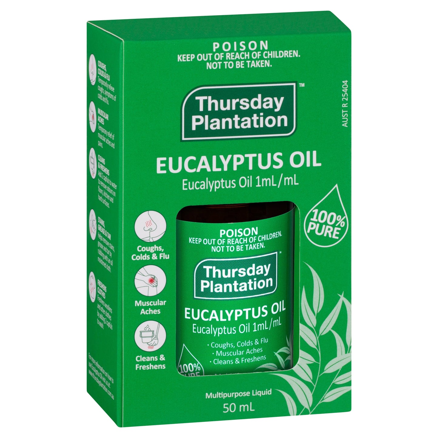 Thursday Plantation 100% Pure Eucalyptus Oil 50ml THURSDAY PLANTATION