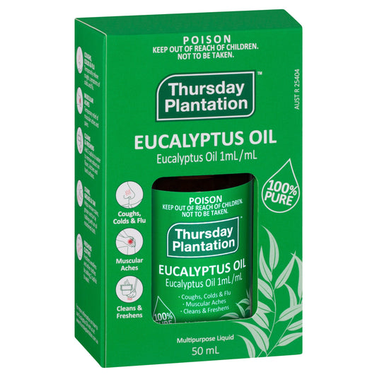 Thursday Plantation 100% Pure Eucalyptus Oil 50ml THURSDAY PLANTATION
