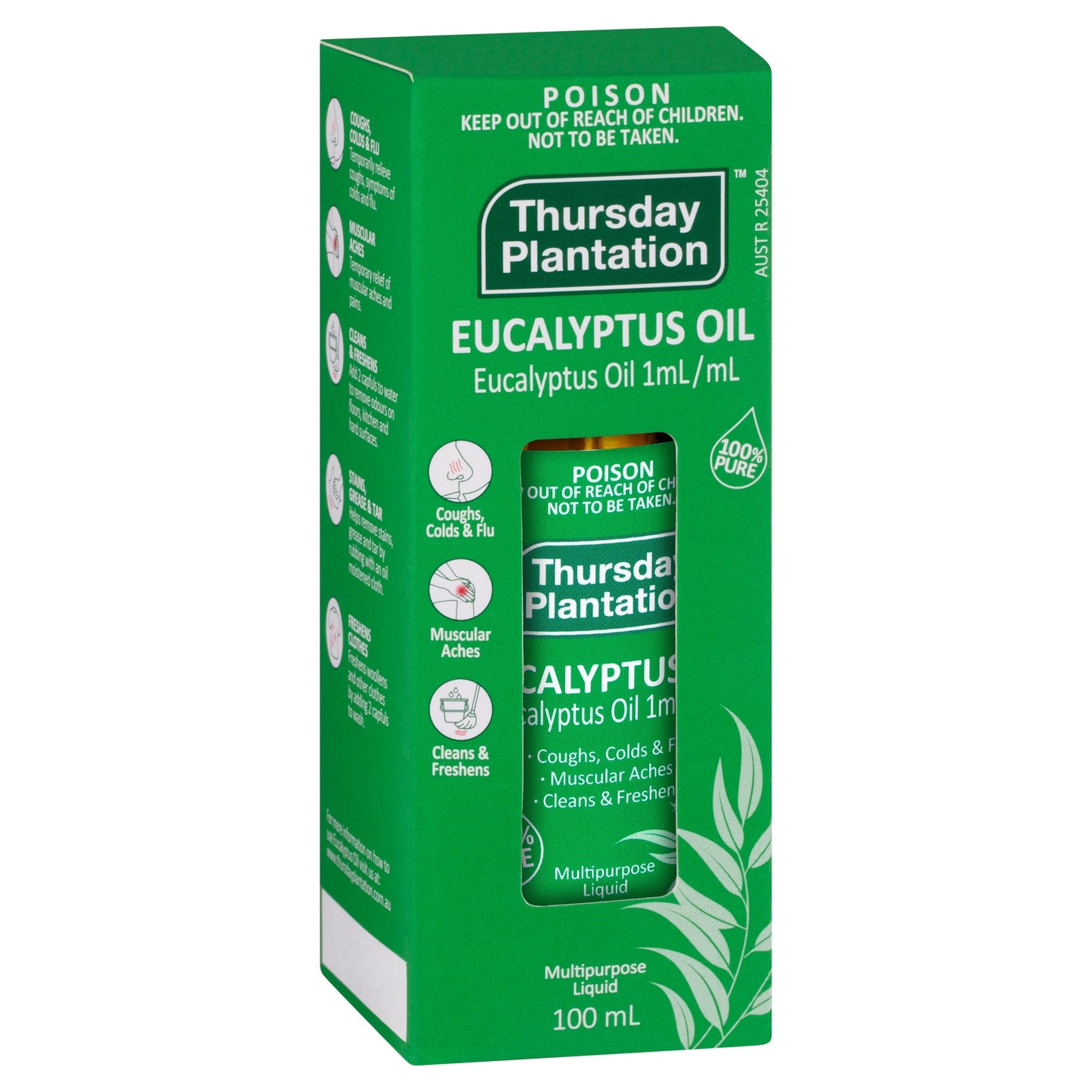Thursday Plantation 100% Pure Eucalyptus Oil 100ml THURSDAY PLANTATION