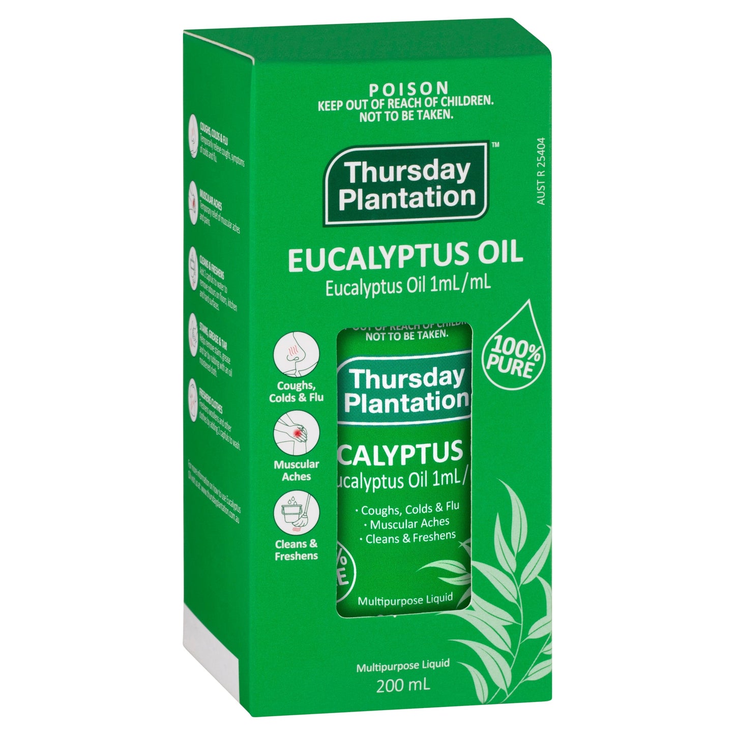 Thursday Plantation 100% Pure Eucalyptus Oil 200ml THURSDAY PLANTATION