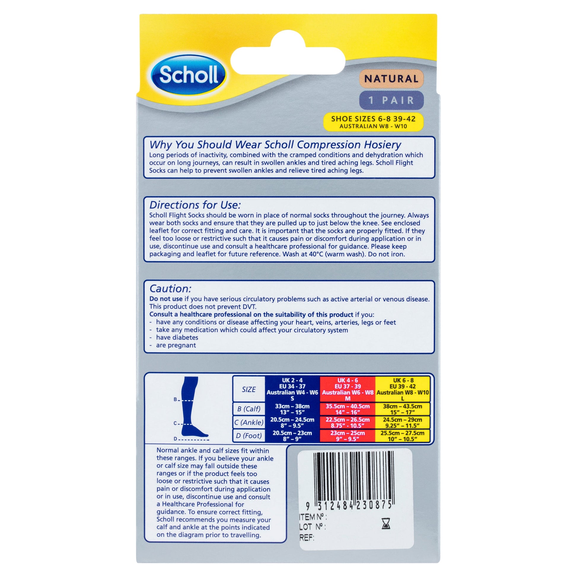 Scholl Flight Socks Ladies 8-10 - Cutprice Online