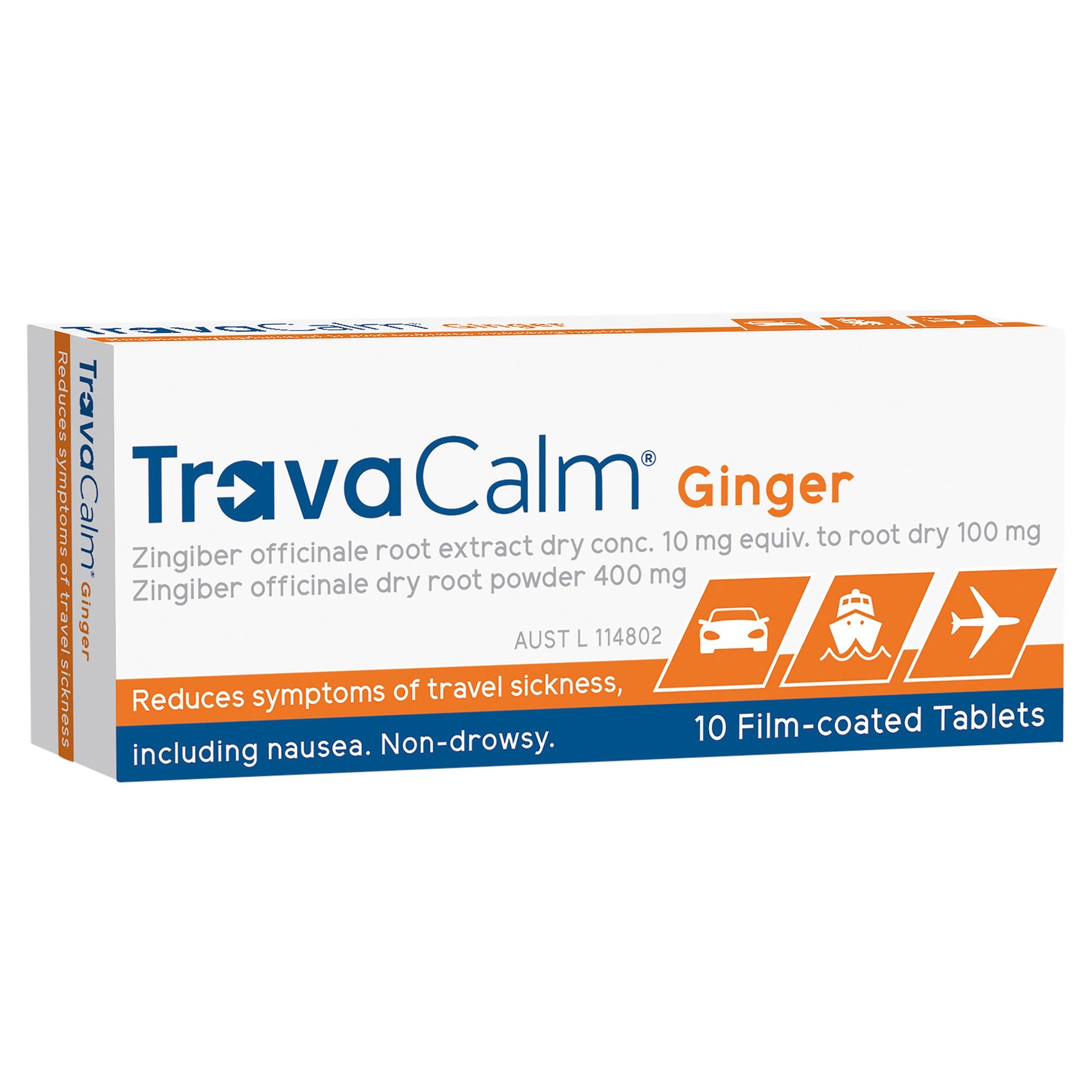 Travacalm Natural Ginger Tablets 10 - Cutprice Online