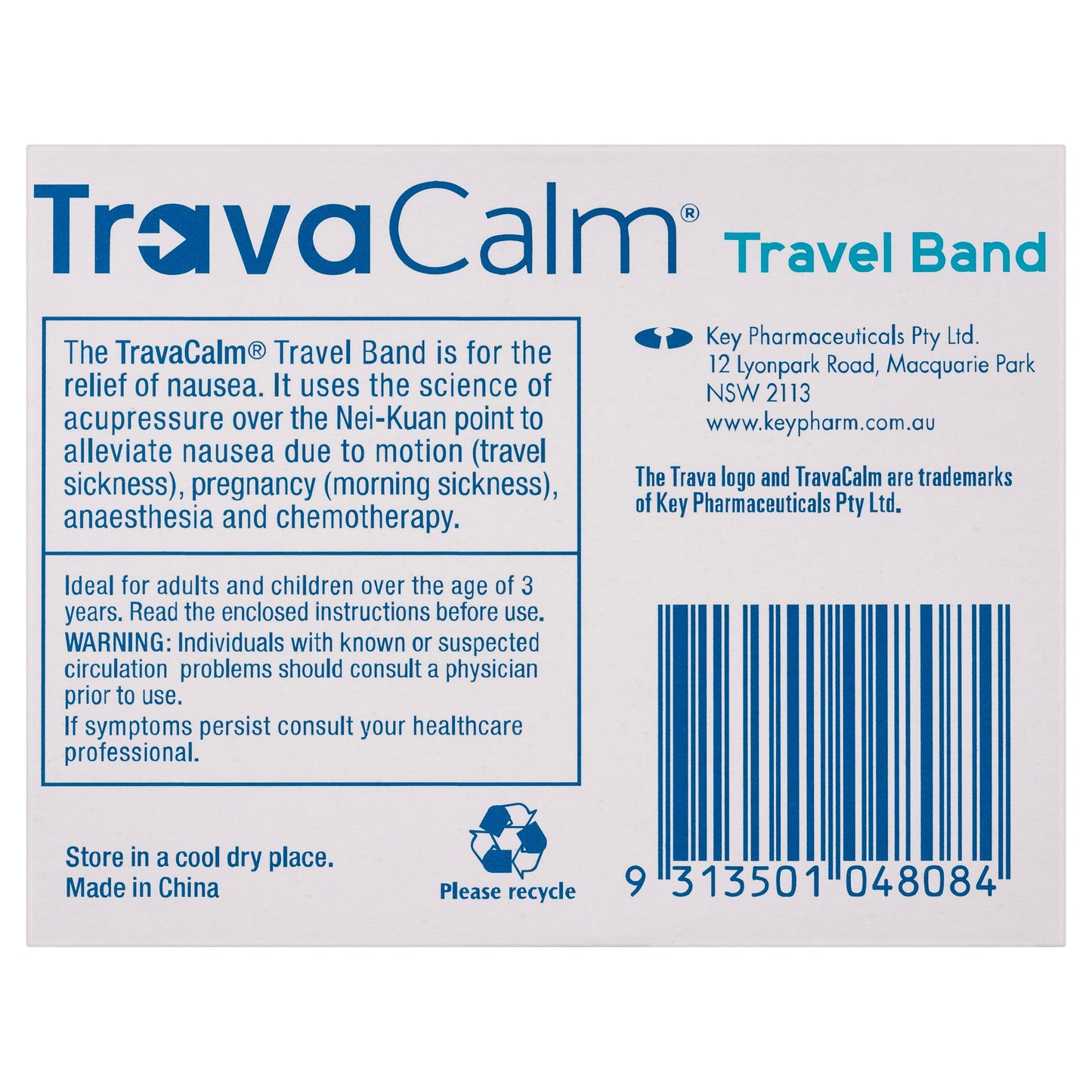 Travacalm Travel Band 2 Pack - Cutprice Online