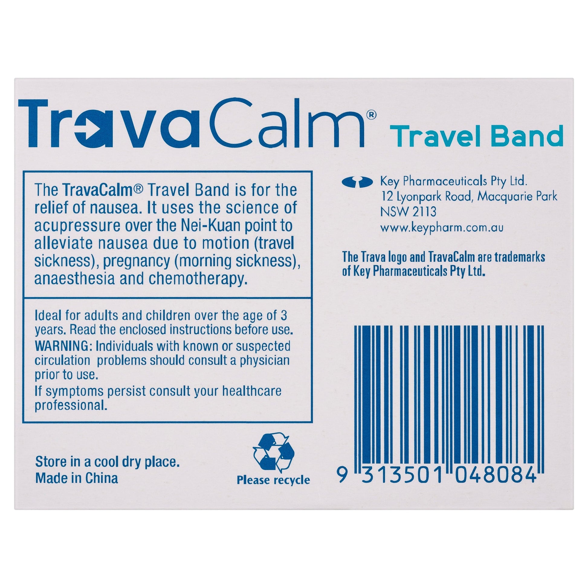 Travacalm Travel Band 2 Pack - Cutprice Online