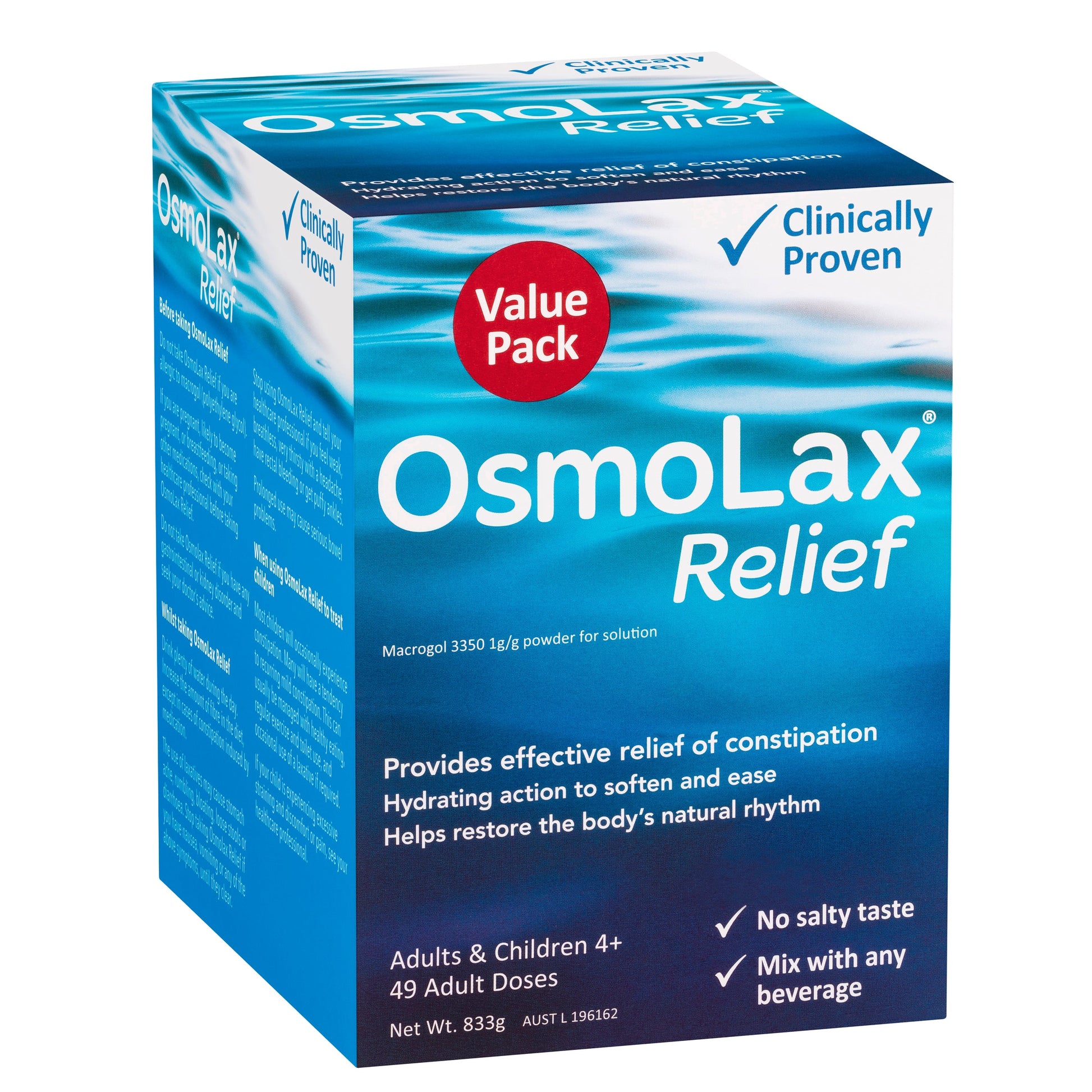 OsmoLax Relief Value Pack 833G - Cutprice Online