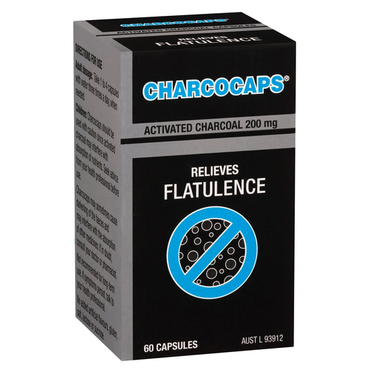 Charcocaps 200mg 60 Capsules CHARCOCAPS