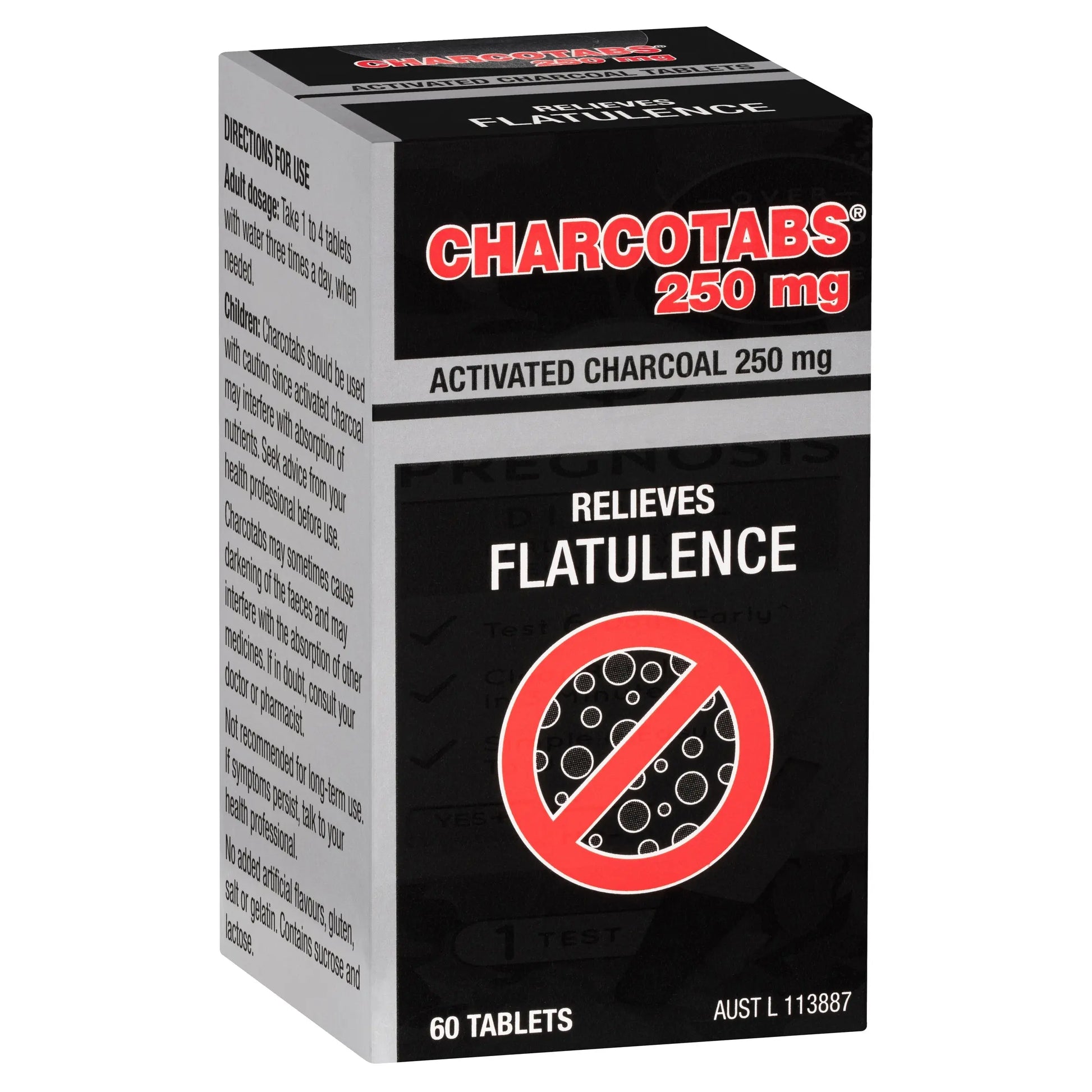 Charcotabs 250mg 60 Tablets CHARCOTABS