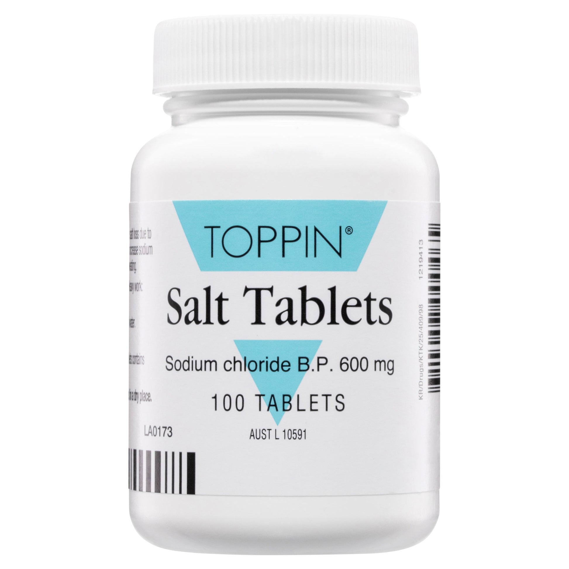 Toppin Salt Tablets 600Mg 100 - Cutprice Online