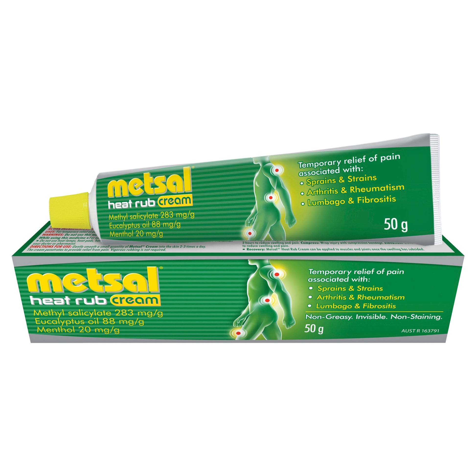 Metsal Heat Rub Cream 50g - Cutprice Online