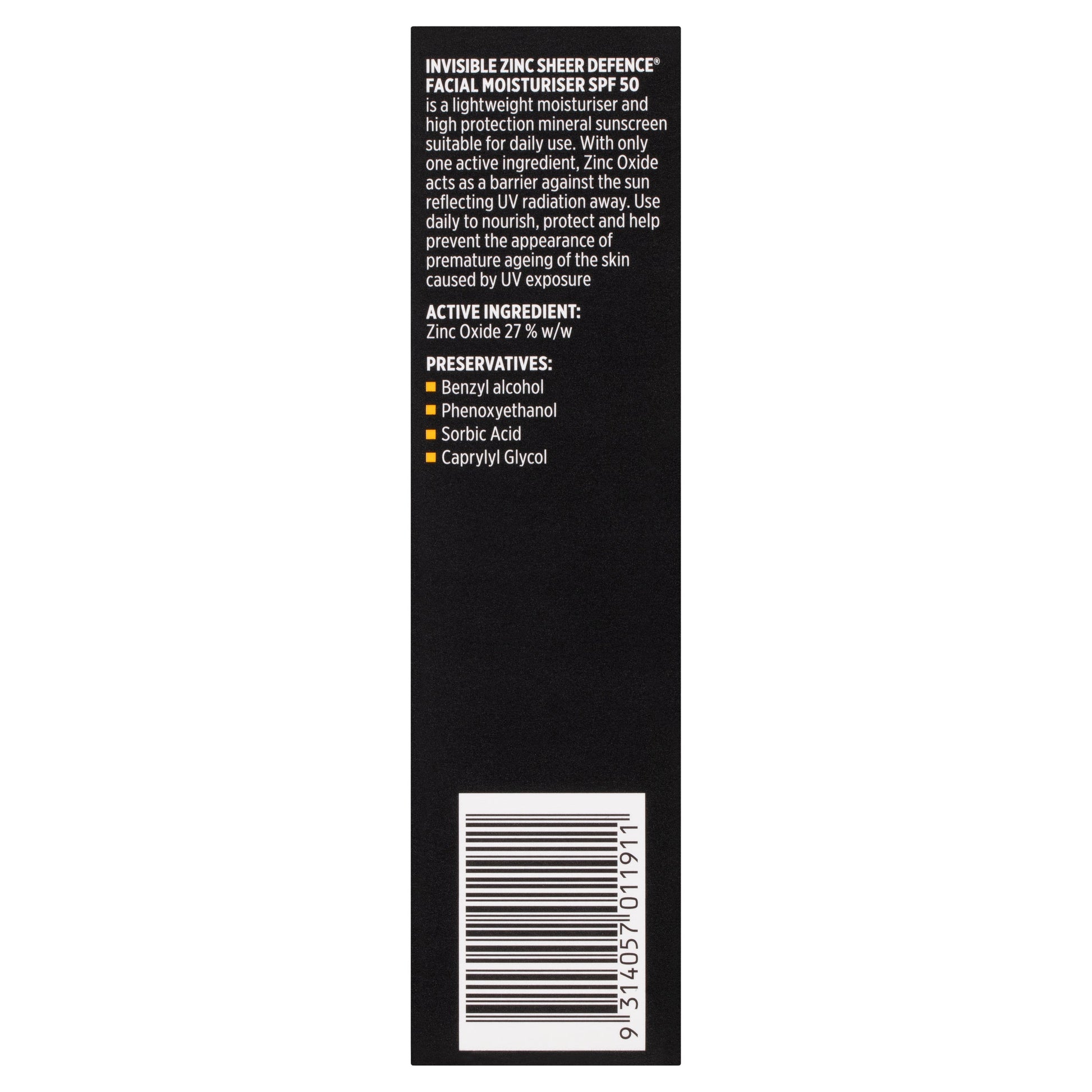 invisible Zinc SPF 50+ Sheer Defence Facial Moisturiser 50g - Cutprice Online