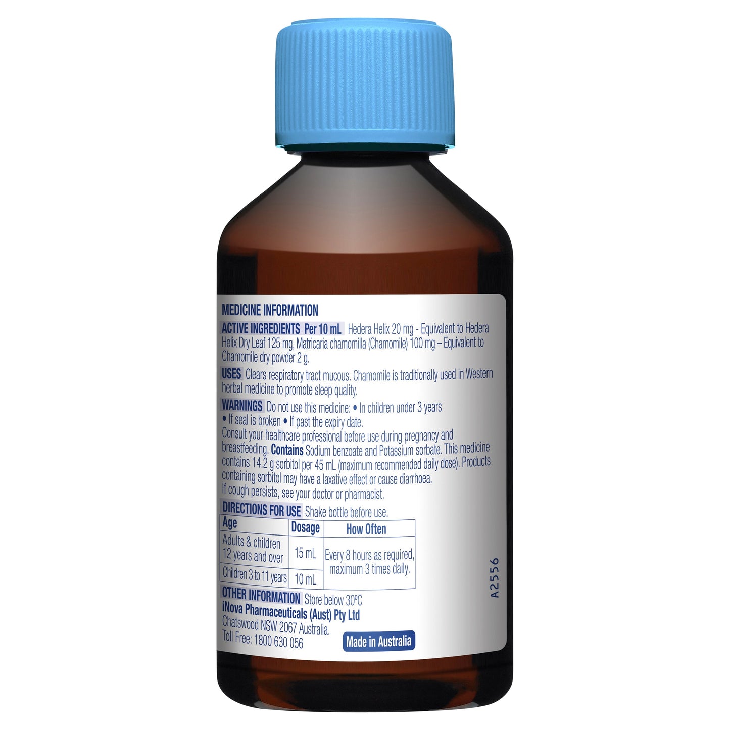 Duro Tuss Children's Cough Liquid Night Time 200mL - Cutprice Online