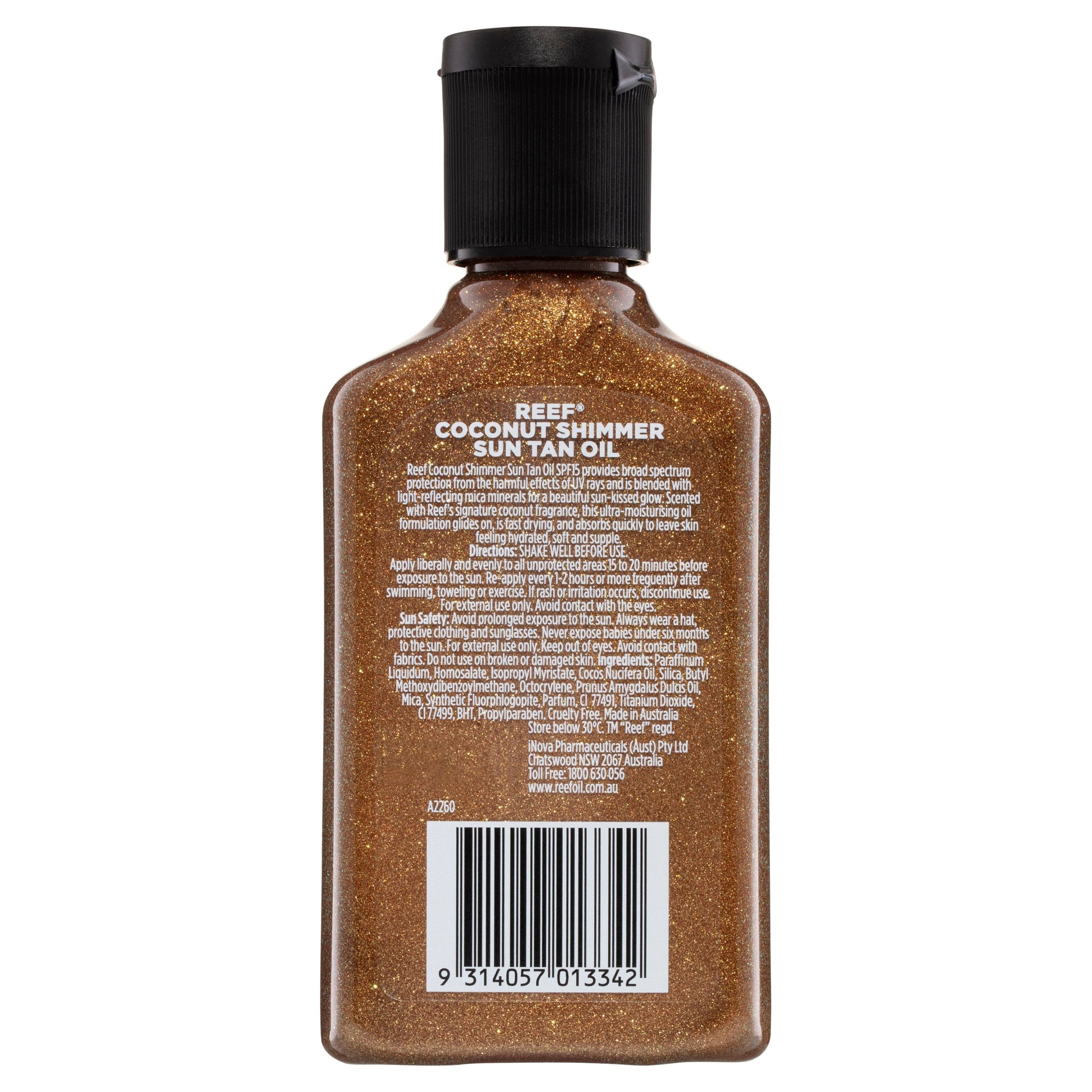 Reef Coconut Shimmer Oil Bronze Glow SPF15 125ml - Cutprice Online