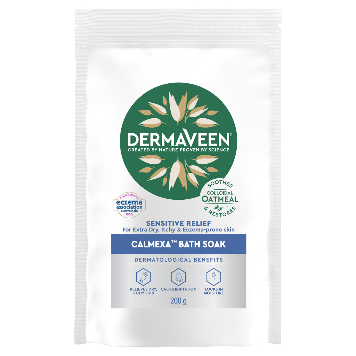 DermaVeen Sensitive Relief Calmexa Oatmeal Bath Soak 200g - Cutprice Online