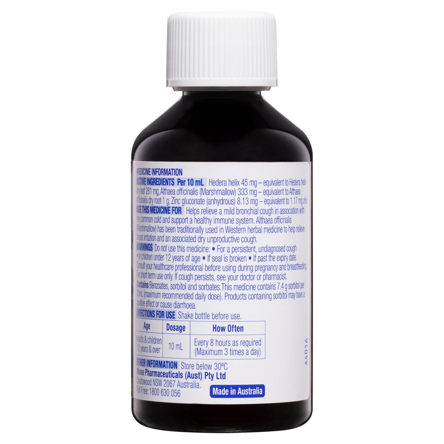 DURO-TUSS Lingering Cough Liquid Immune Support Blackberry & Vanilla 200mL - Cutprice Online