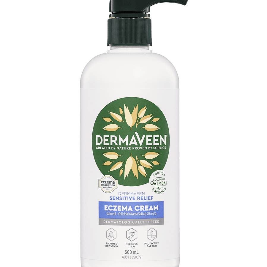 DermaVeen Sensitive Relief Eczema Cream 500mL Pump - Cutprice Online