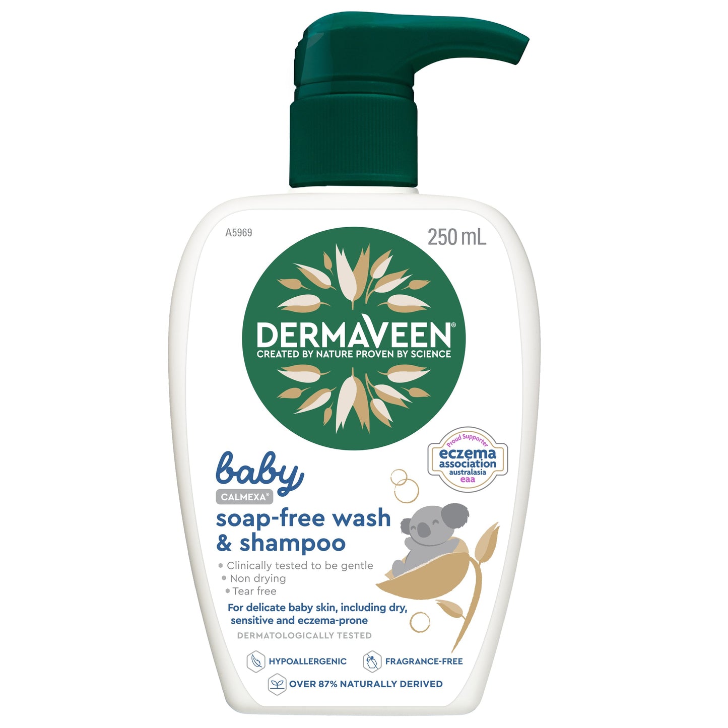 DermaVeen Extra Gentle Baby Soap Free Wash  SHAMPOO 250ML - Cutprice Online