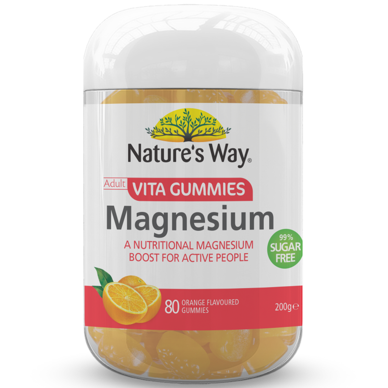 Nature's Way Adult Vita Gummies Magnesium Sugar Free 80s - Cutprice Online