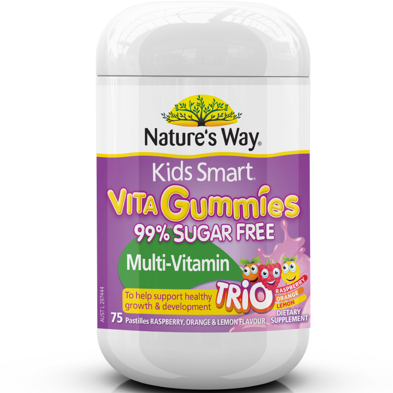 Nature's way KIDS SMART VITA GUMMIES SUGAR FREE MULTI-VITAMIN TRIO 75S - Cutprice Online