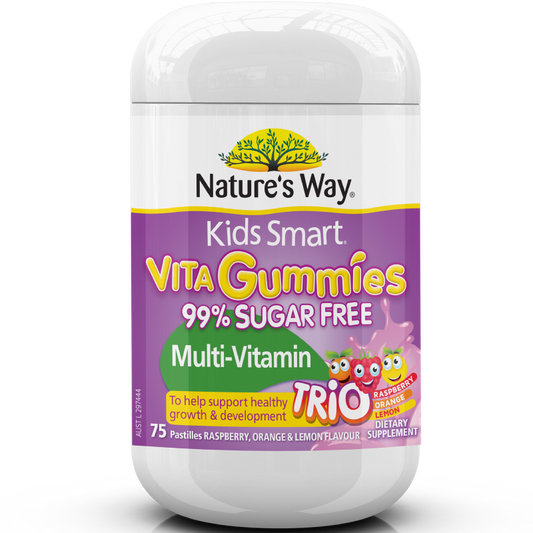 Nature's way KIDS SMART VITA GUMMIES SUGAR FREE MULTI-VITAMIN TRIO 75S - Cutprice Online