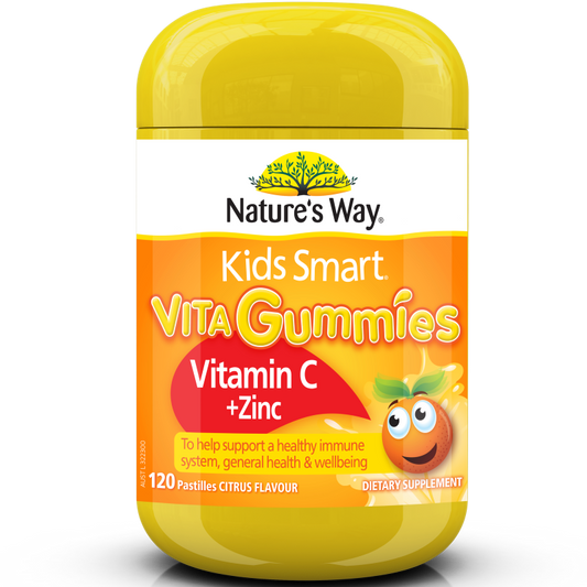 Nature's Way Kids Smart Vita Gummies Vitamin C + Zinc 120 Gummies - Cutprice Online