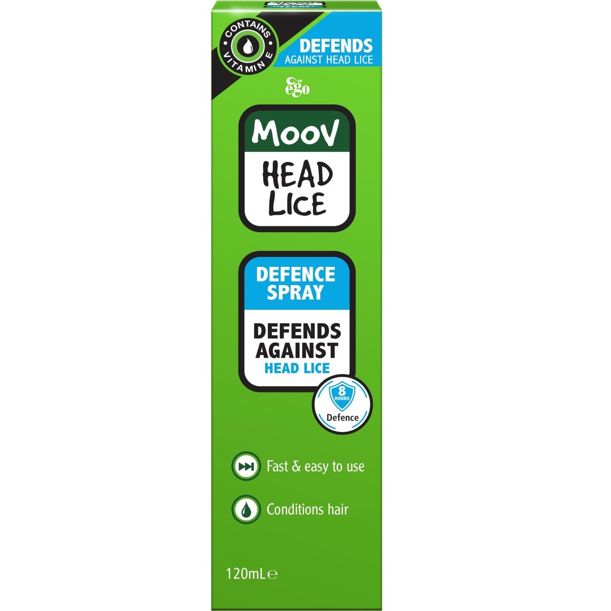 Ego Moov Head Lice Defence Spray 120ml - Lice/Nits - Cutprice Online