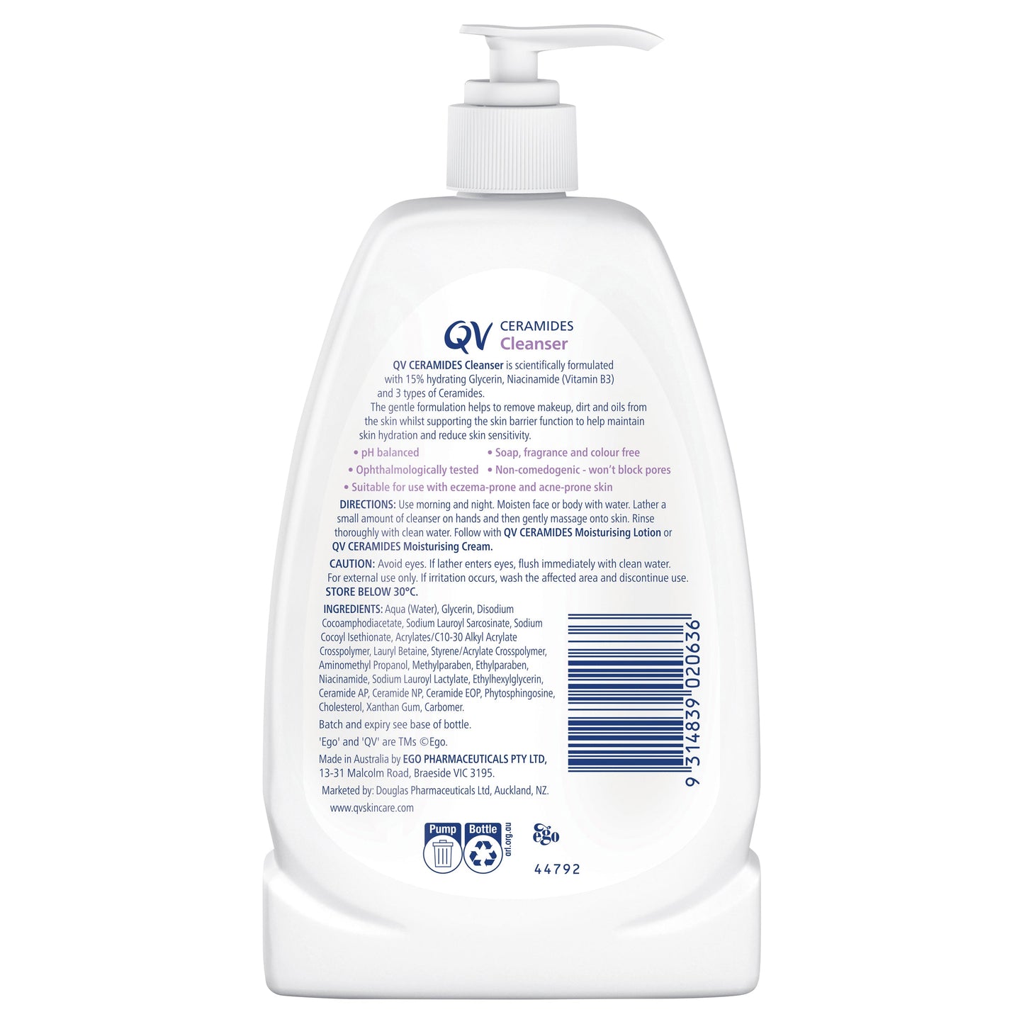 Ego Qv Ceramides Cleanser 350G - Cutprice Online