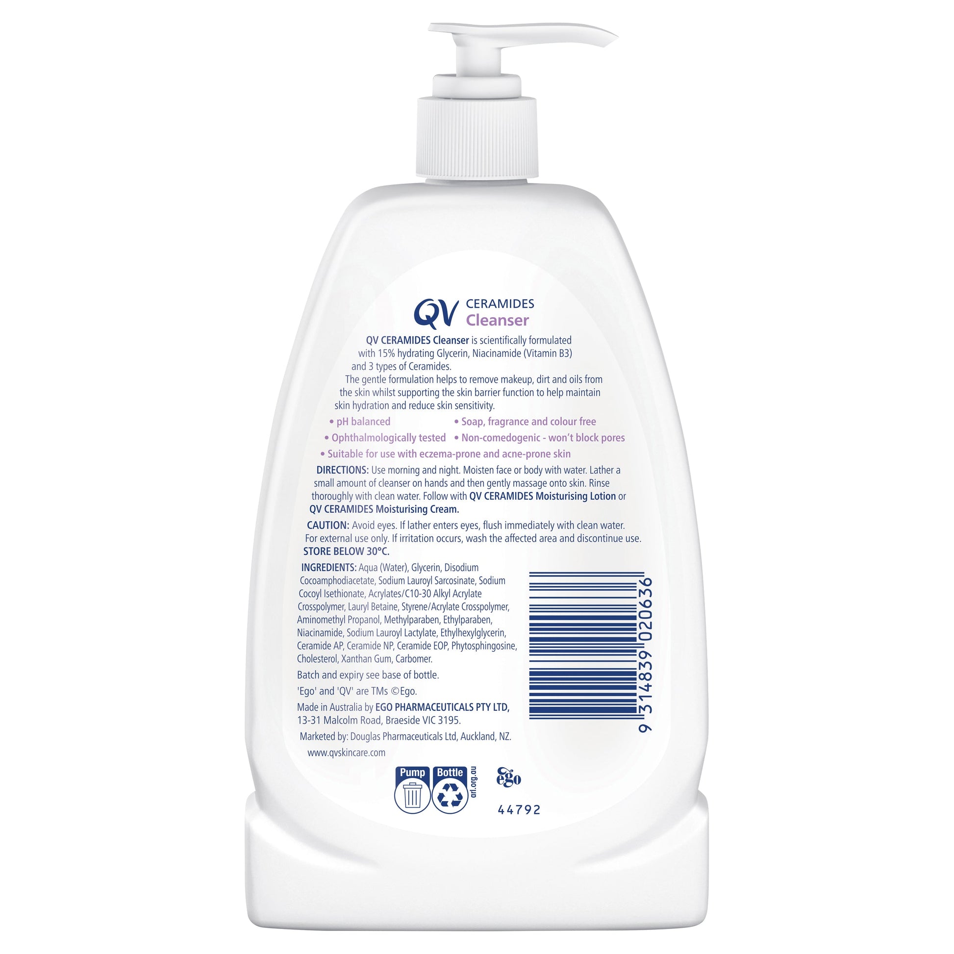 Ego Qv Ceramides Cleanser 350G - Cutprice Online