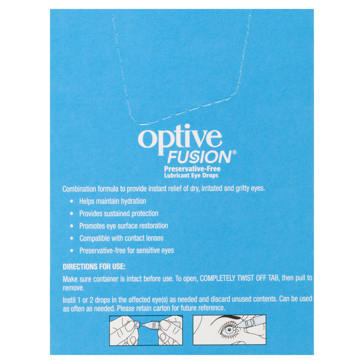Optive Fusion Eye Drops 30 X 0.4mL - Cutprice Online