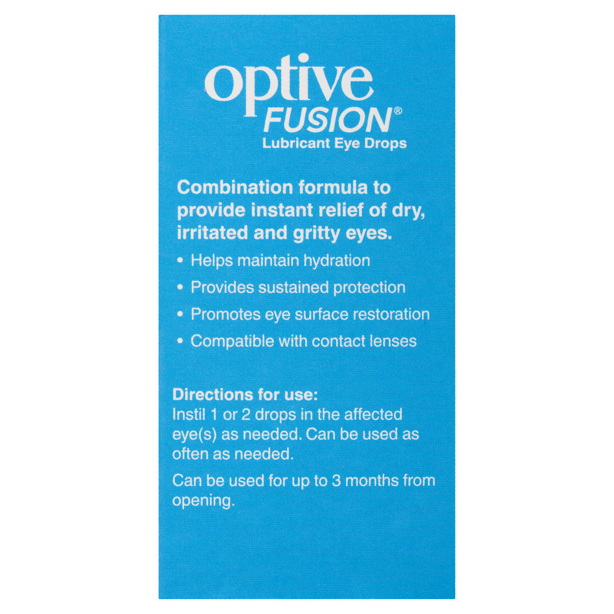 Optive Fusion Eye Drops 10ml - Cutprice Online