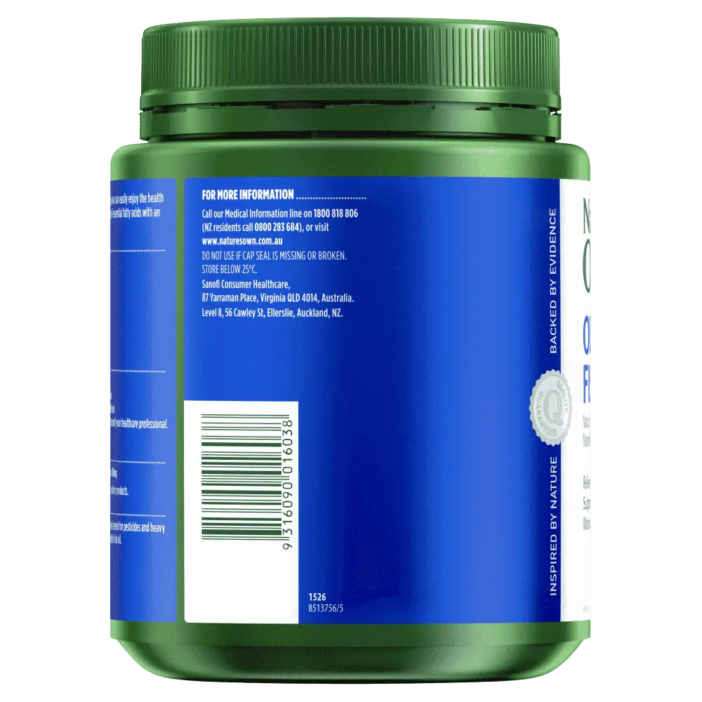 Nature's Own Odourless Fish Oil 1500mg 400 Capsules - Cutprice Online